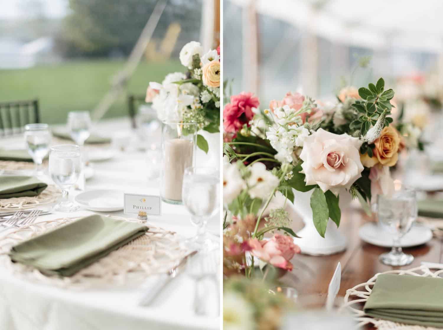 Apotheca Flowers at Basin Harbor wedding - Vermont Wedding Photographers