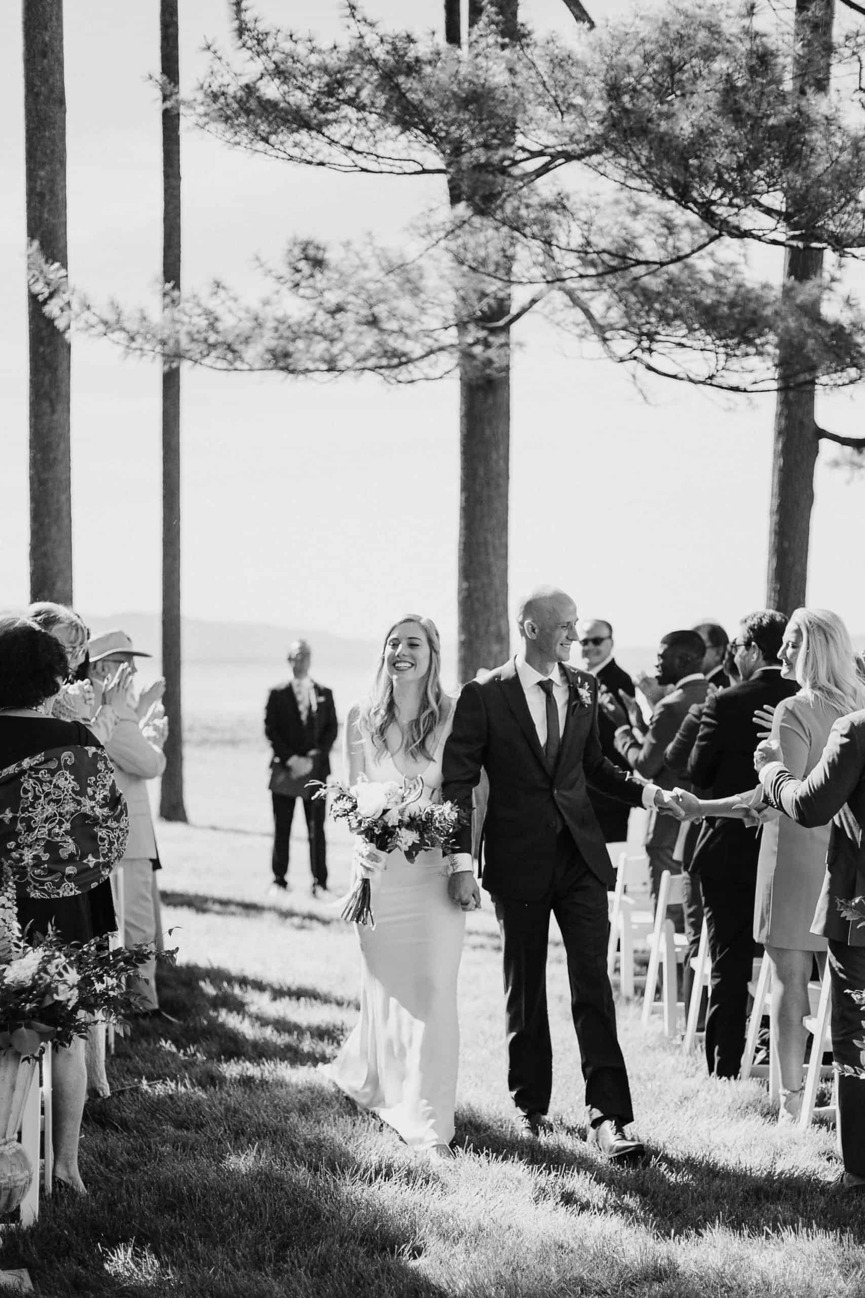 Ceremony at Shelburne Farms wedding at The Coach Barn | Vermont Wedding Photographers - The Light + Color Wedding Photography