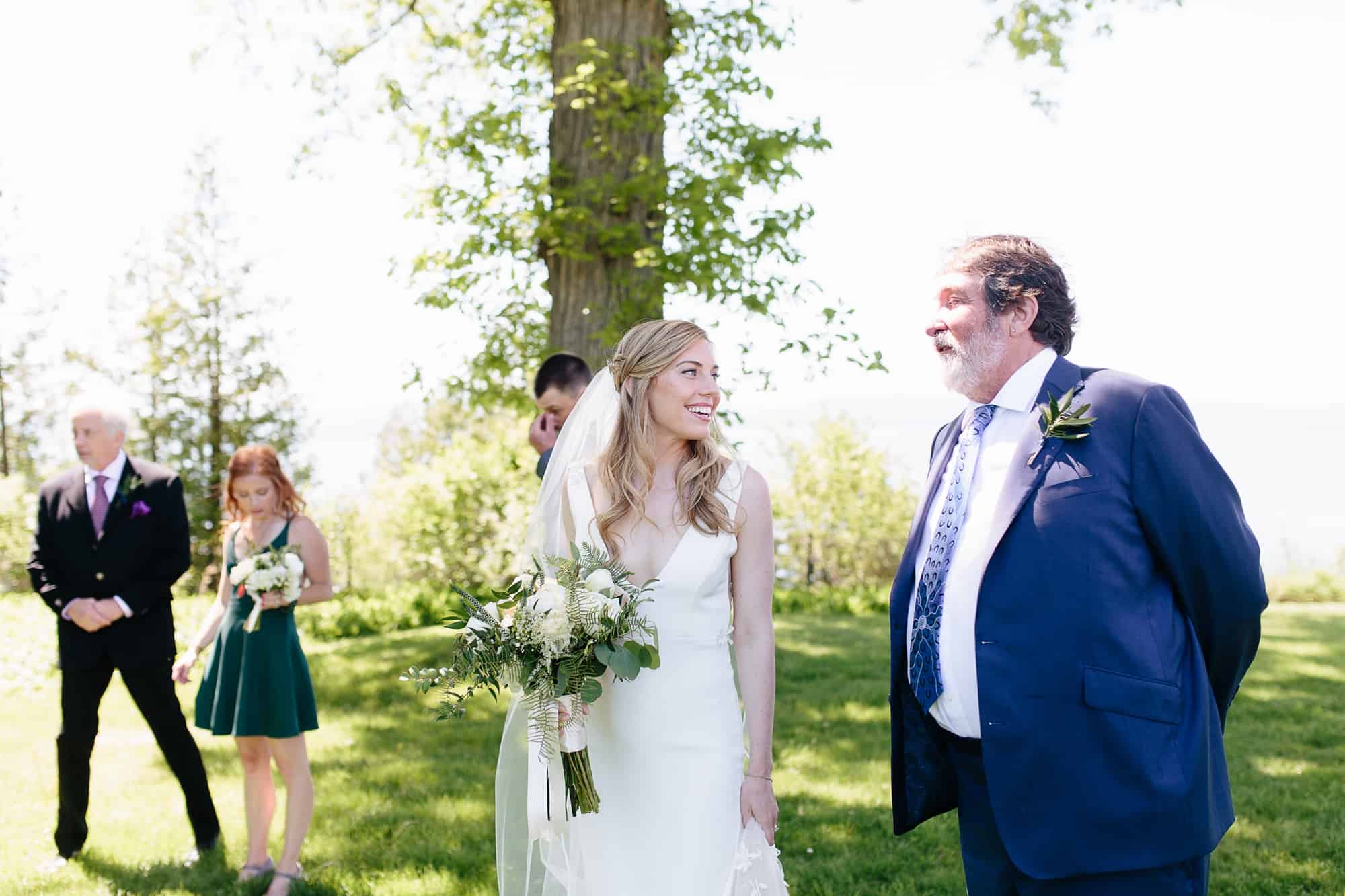 Bride at Shelburne Farms wedding | Vermont Wedding Photographers - The Light + Color Wedding Photography