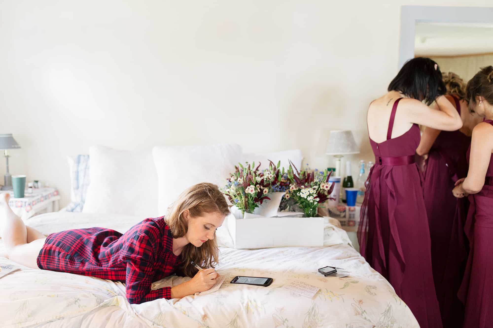 Bride getting ready for her Adirondack Wedding - Wedding Photographers Adirondacks - The Light + Color