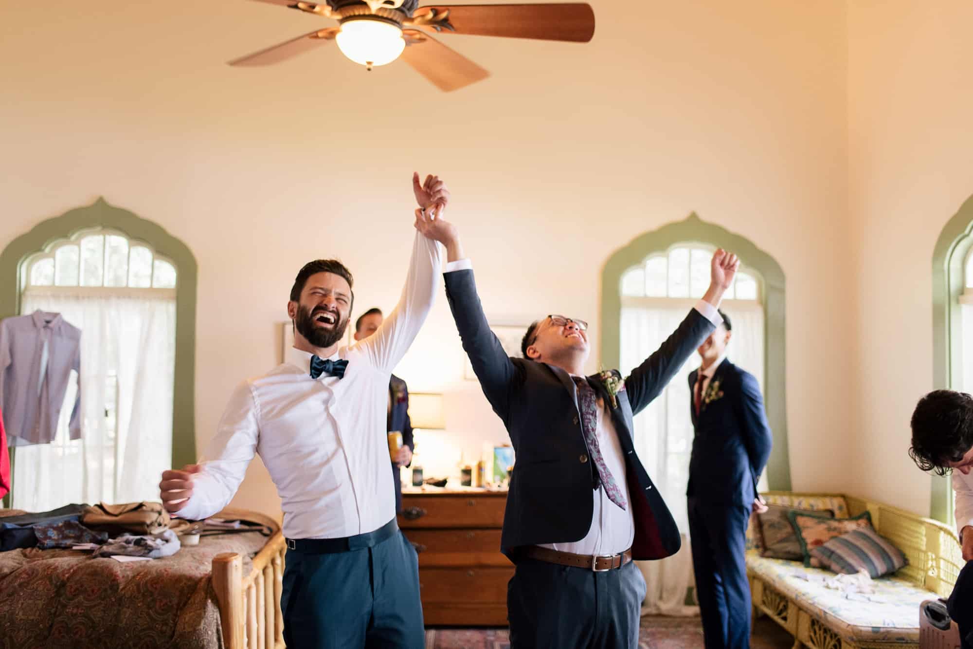 groom preparing for his Adirondack Wedding - Wedding Photographers Adirondacks - The Light + Color