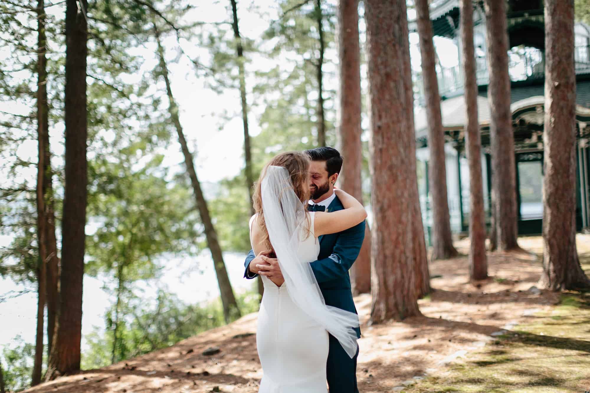 first look at Adirondack Wedding in Paul Smith's NY- Wedding Photographers Adirondacks - The Light + Color