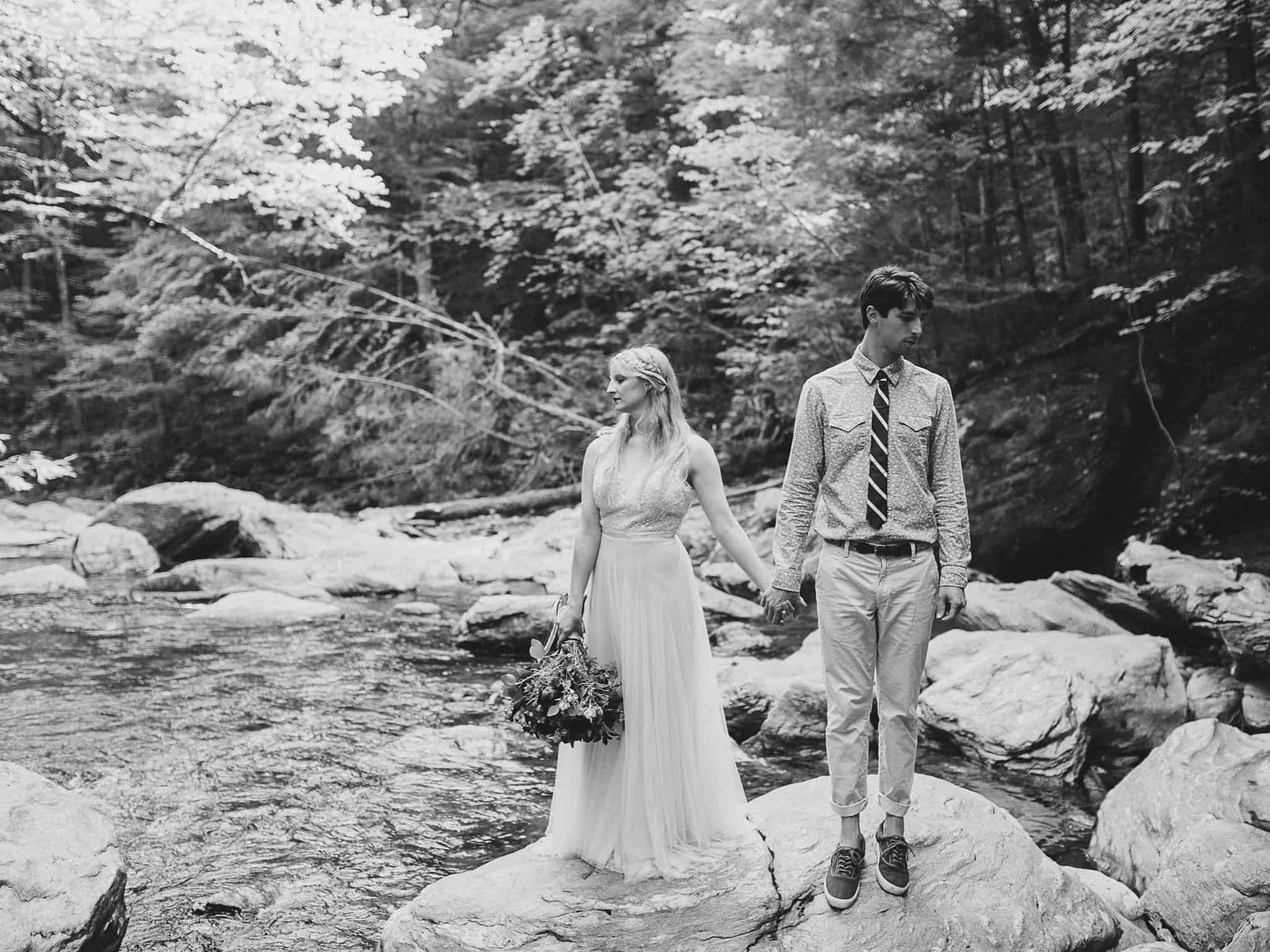 waterfall elopement - colorado wedding photography - the light + color wedding photography_10