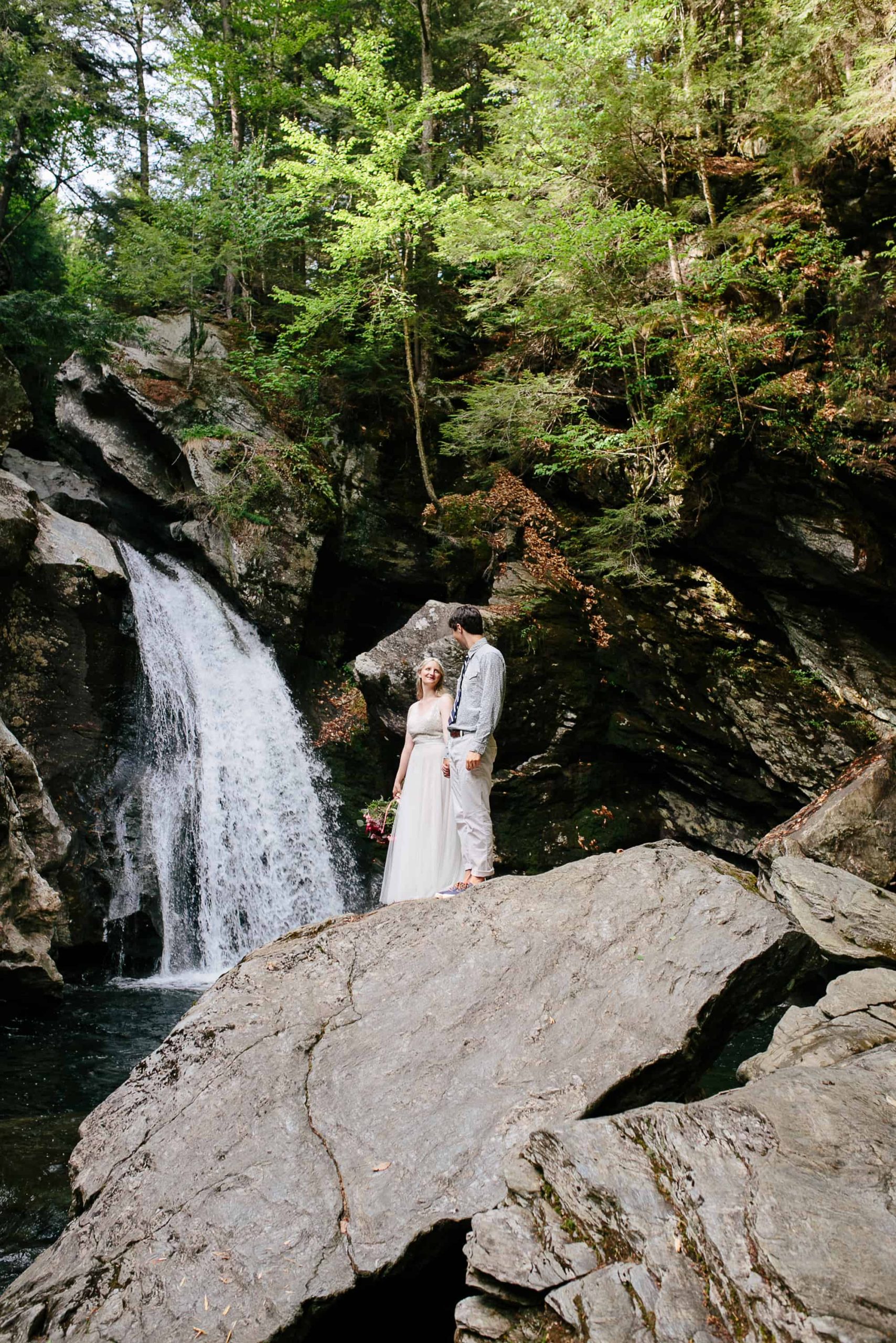 waterfall elopement - colorado wedding photography - the light + color wedding photography_12