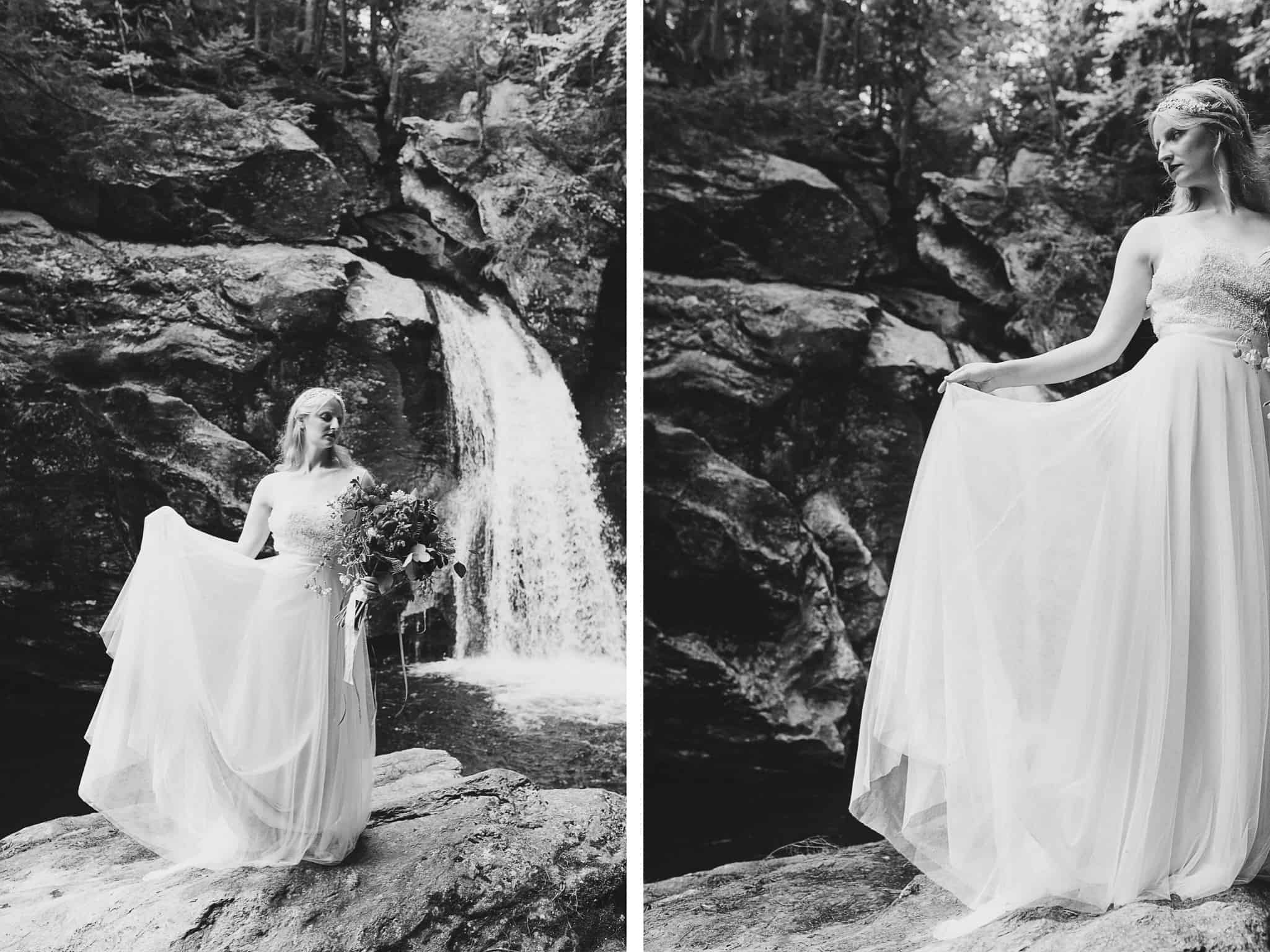 waterfall elopement - colorado wedding photography - the light + color wedding photography_15