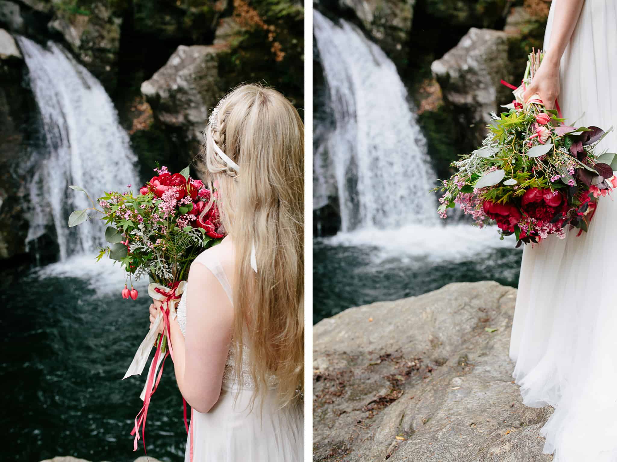 waterfall elopement - colorado wedding photography - the light + color wedding photography_17