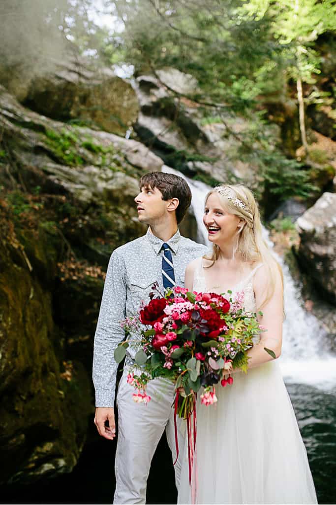waterfall elopement - colorado wedding photography - the light + color wedding photography_20