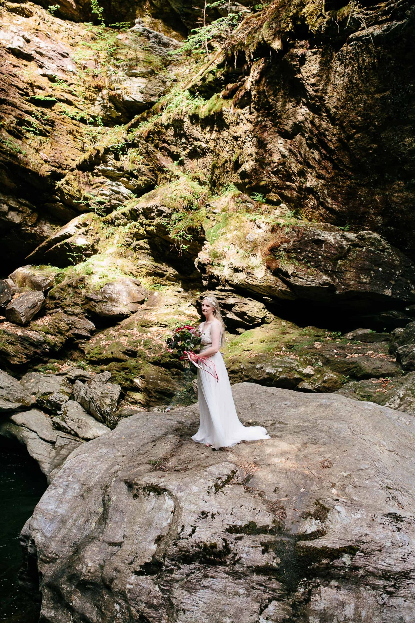 waterfall elopement - colorado wedding photography2