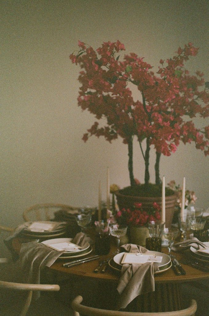 Reception details at Whitetrail Club wedding